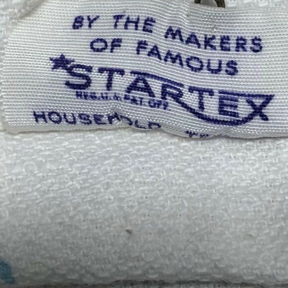 Vintage Startex Midcentury Modern Floral Fall Foxglove Peony Tablecloth 65”x49” - Picture 5 of 5